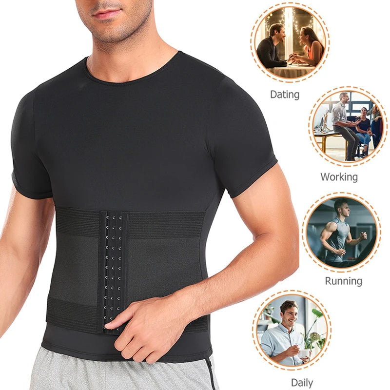 Men’s Slimming Body Shaper T-Shirt