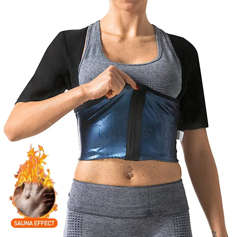 Women’s Short Sleeve Heat-Trapping Sweat Vest