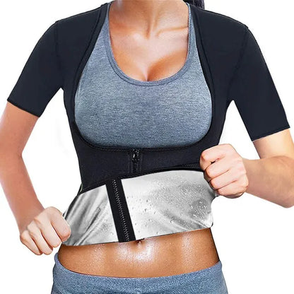 Women’s Short Sleeve Heat-Trapping Sweat Vest