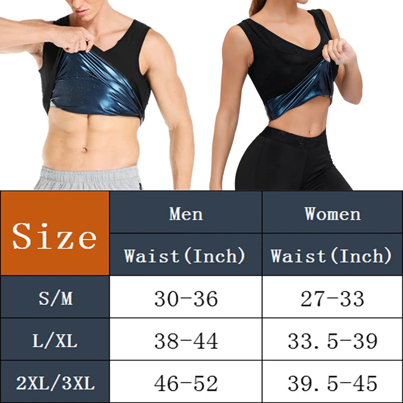 Men’s Polymer Sweat Sauna Shaper Vest