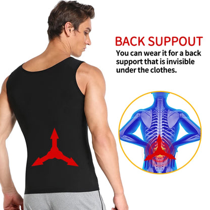Men’s Polymer Sweat Sauna Shaper Vest
