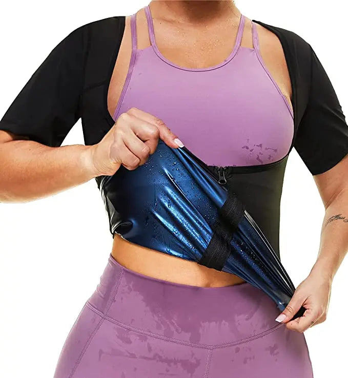 Women’s Short Sleeve Heat-Trapping Sweat Vest