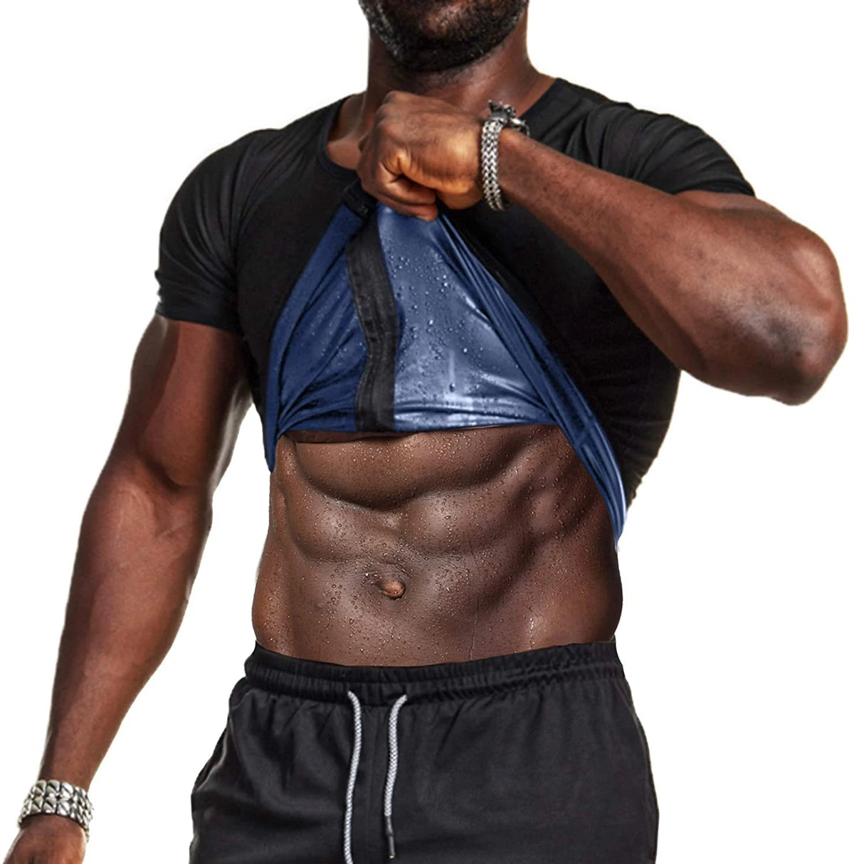 Men Waist Trainer Sauna Shirt