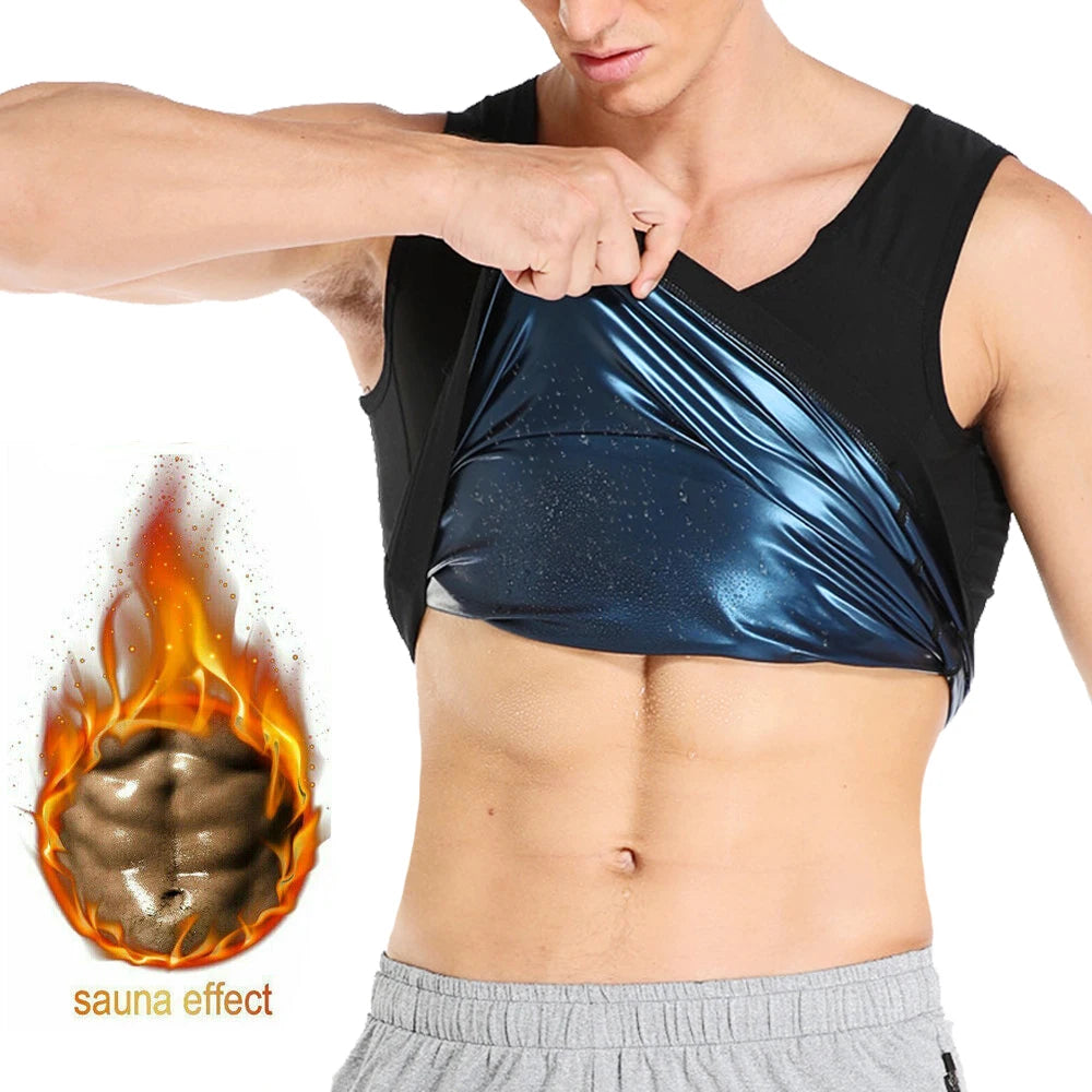 Men’s Polymer Sweat Sauna Shaper Vest