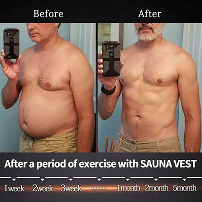 Men’s Polymer Sweat Sauna Shaper Vest