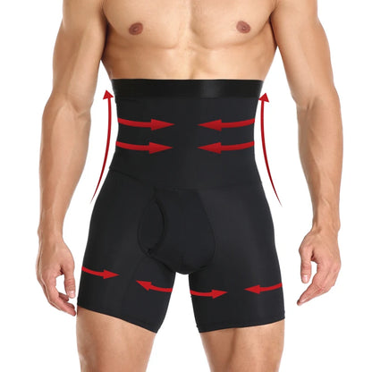 Men’s High Waist Tummy Control Shorts Body Shaper