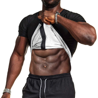 Men Waist Trainer Sauna Shirt