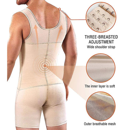 Men’s Slimming Bodysuit Full Body Shaper