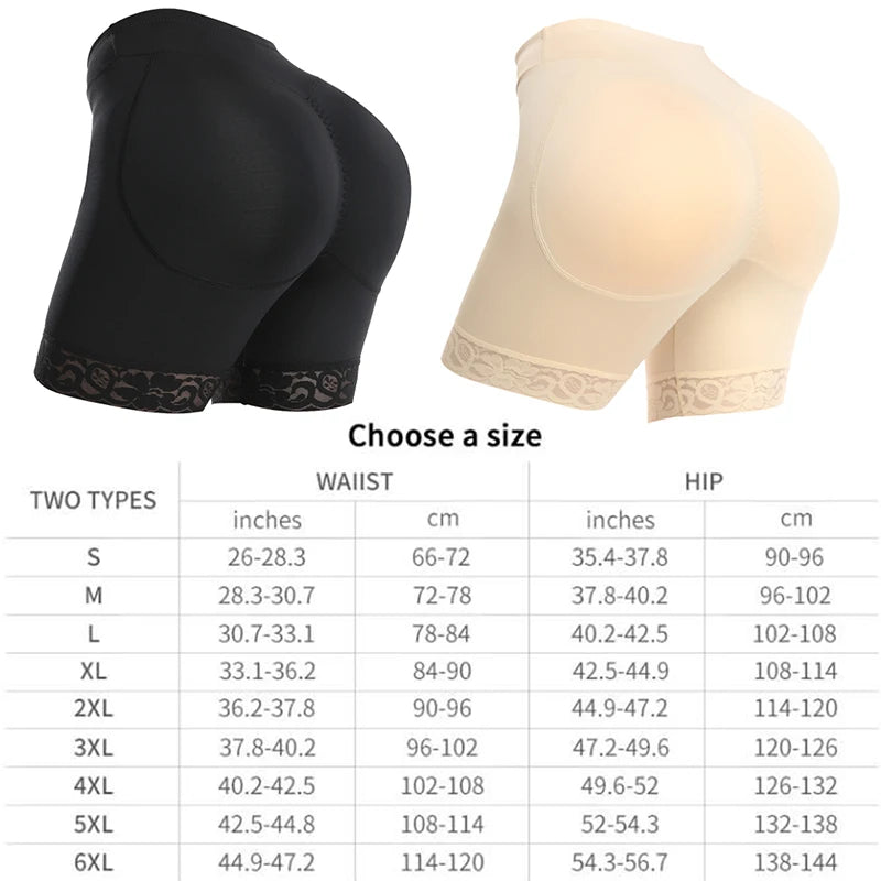 Padded Lace Butt Lifter Shapewear
