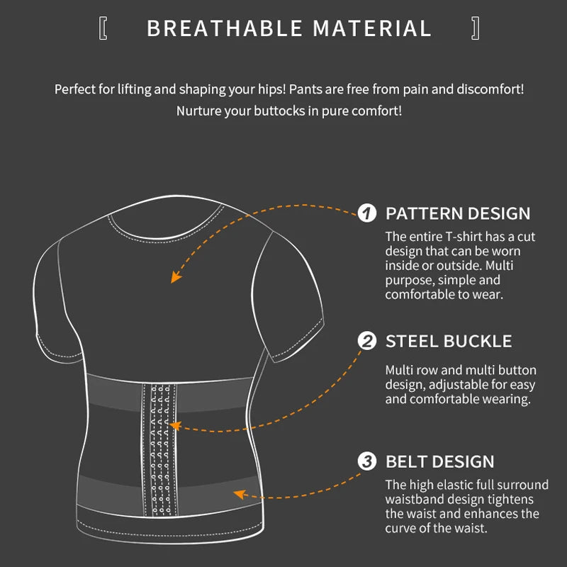 Men’s Slimming Body Shaper T-Shirt