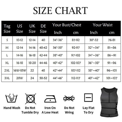 Men’s Sauna Vest Waist Trainer