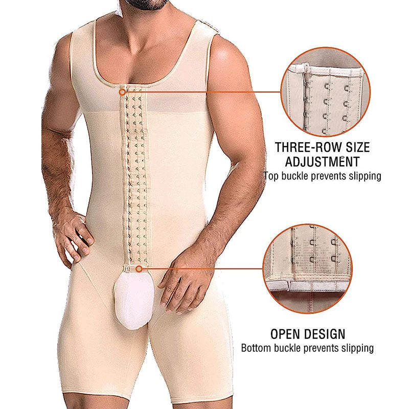 Men’s Slimming Bodysuit Full Body Shaper