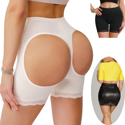 Plus Size Butt Lifter Open-Back Boyshort Shapewear