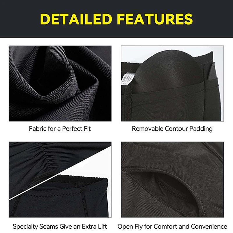 Mens Padded Boxer Butt Lifter