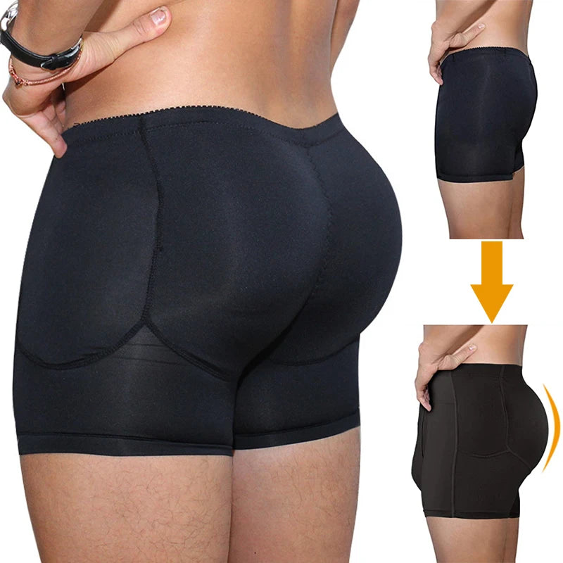 Mens Padded Boxer Butt Lifter