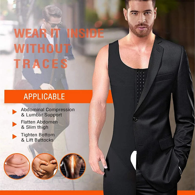 Men’s Slimming Bodysuit Full Body Shaper